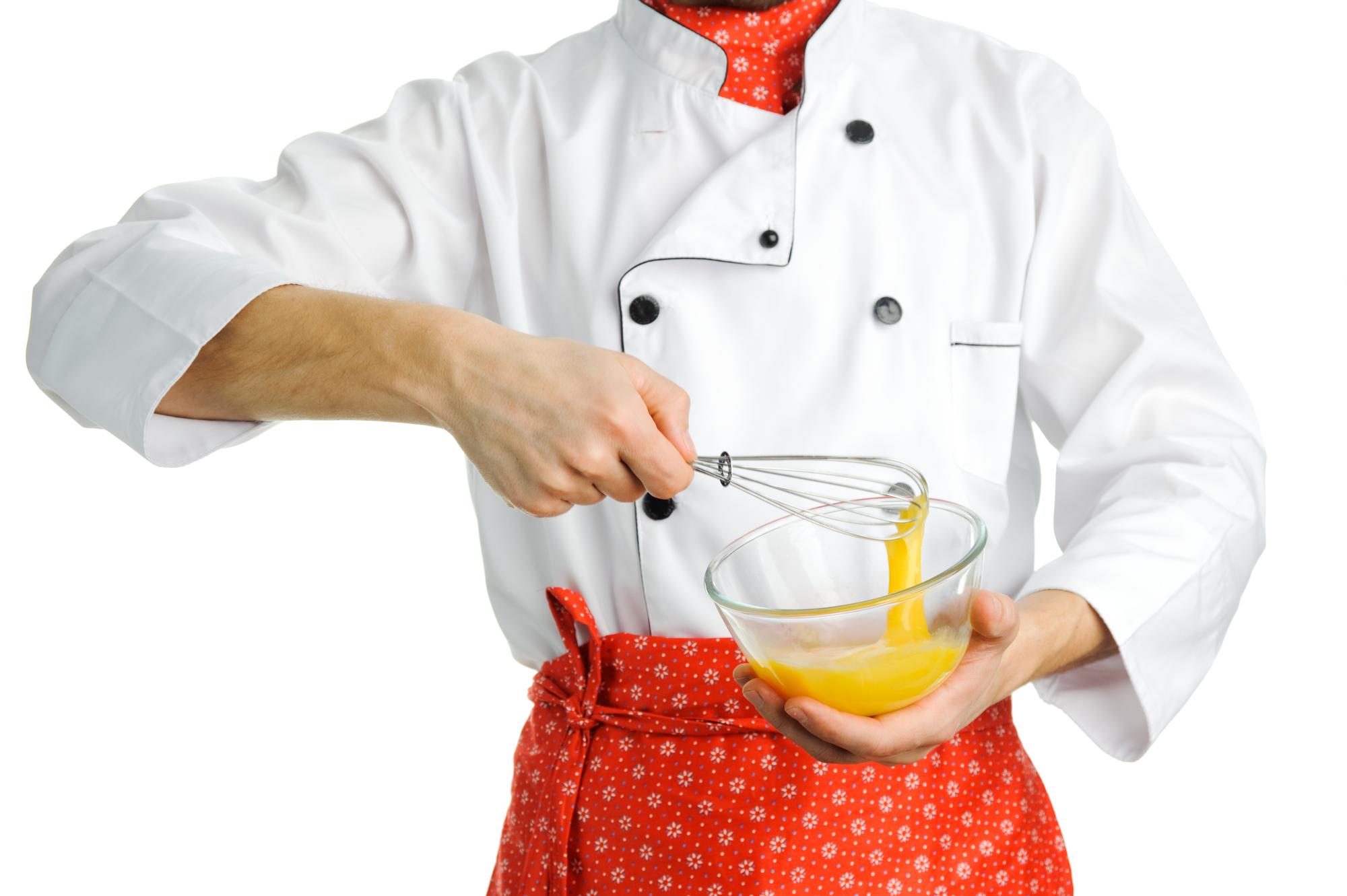 Hands finishing a dessert